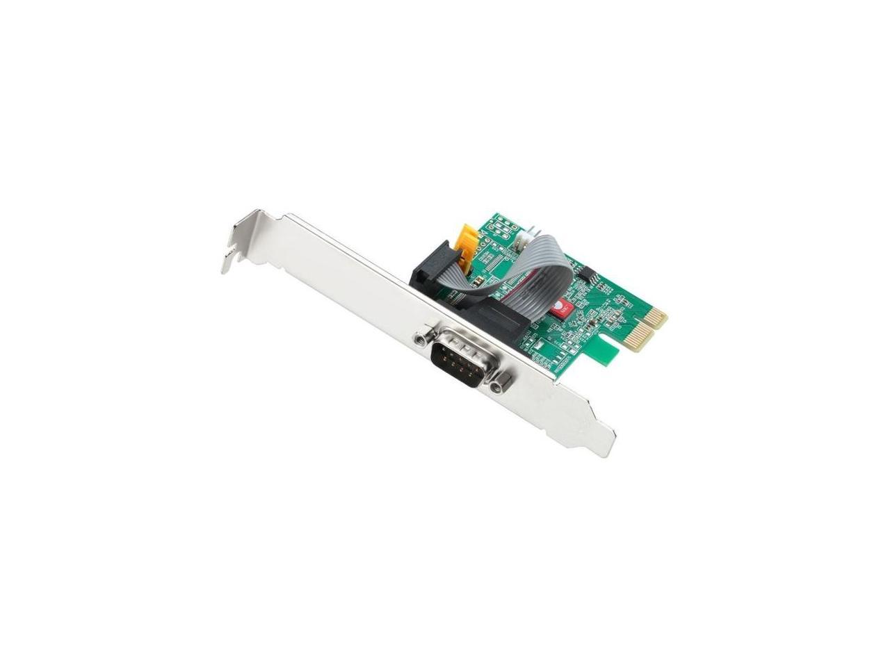 SIIG DP Cyber RS-232 1S PCIe Card 250Kbps JJE20611S1 1