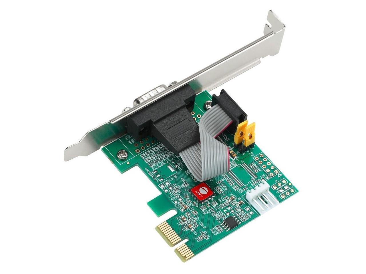 SIIG DP Cyber RS-232 1S PCIe Card 250Kbps JJE20611S1 5