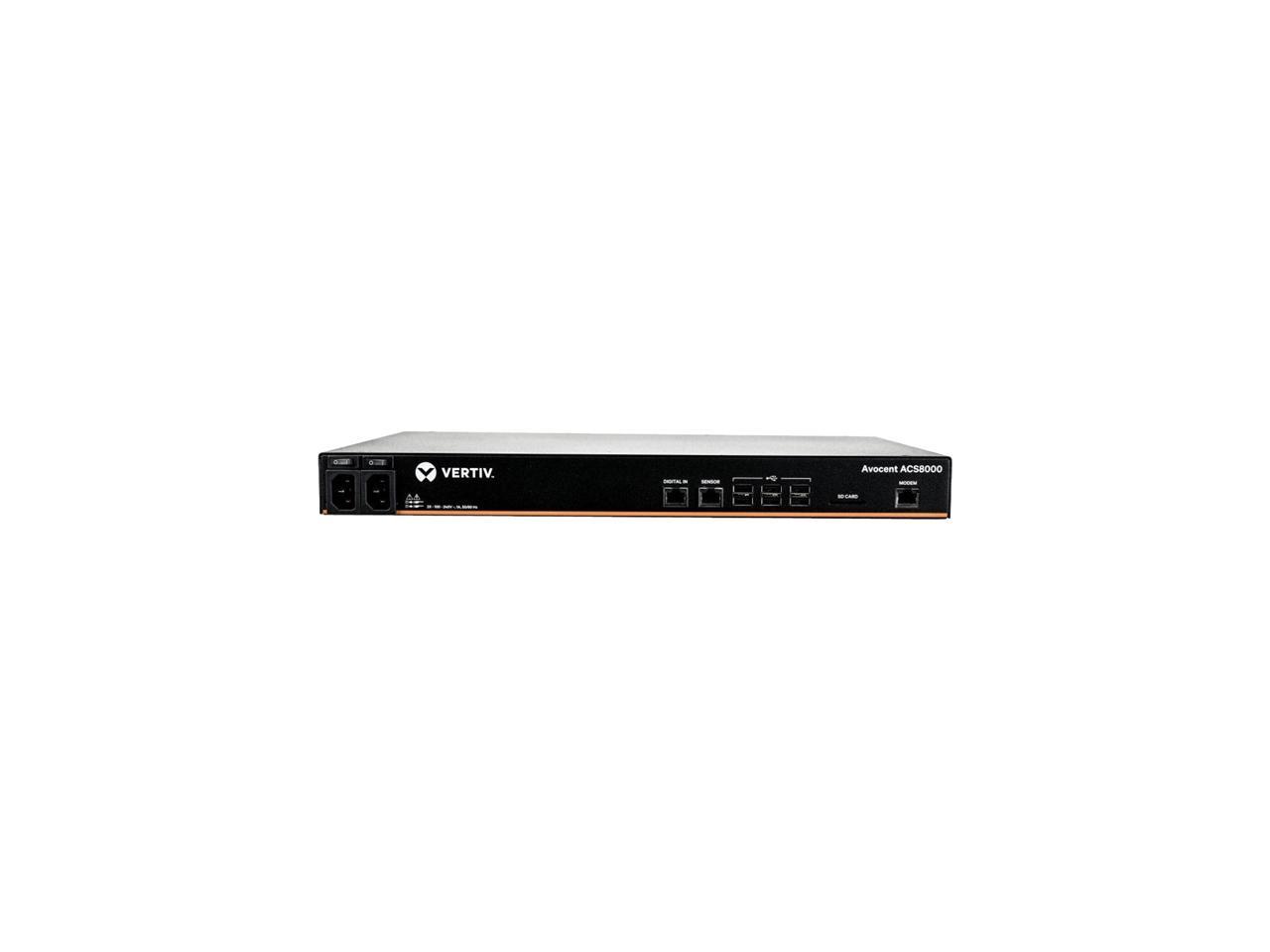 Vertiv Avocent ACS8016MDAC-400 ACS8000 Serial Console - 16 port Console Server | Modem | Dual AC 1