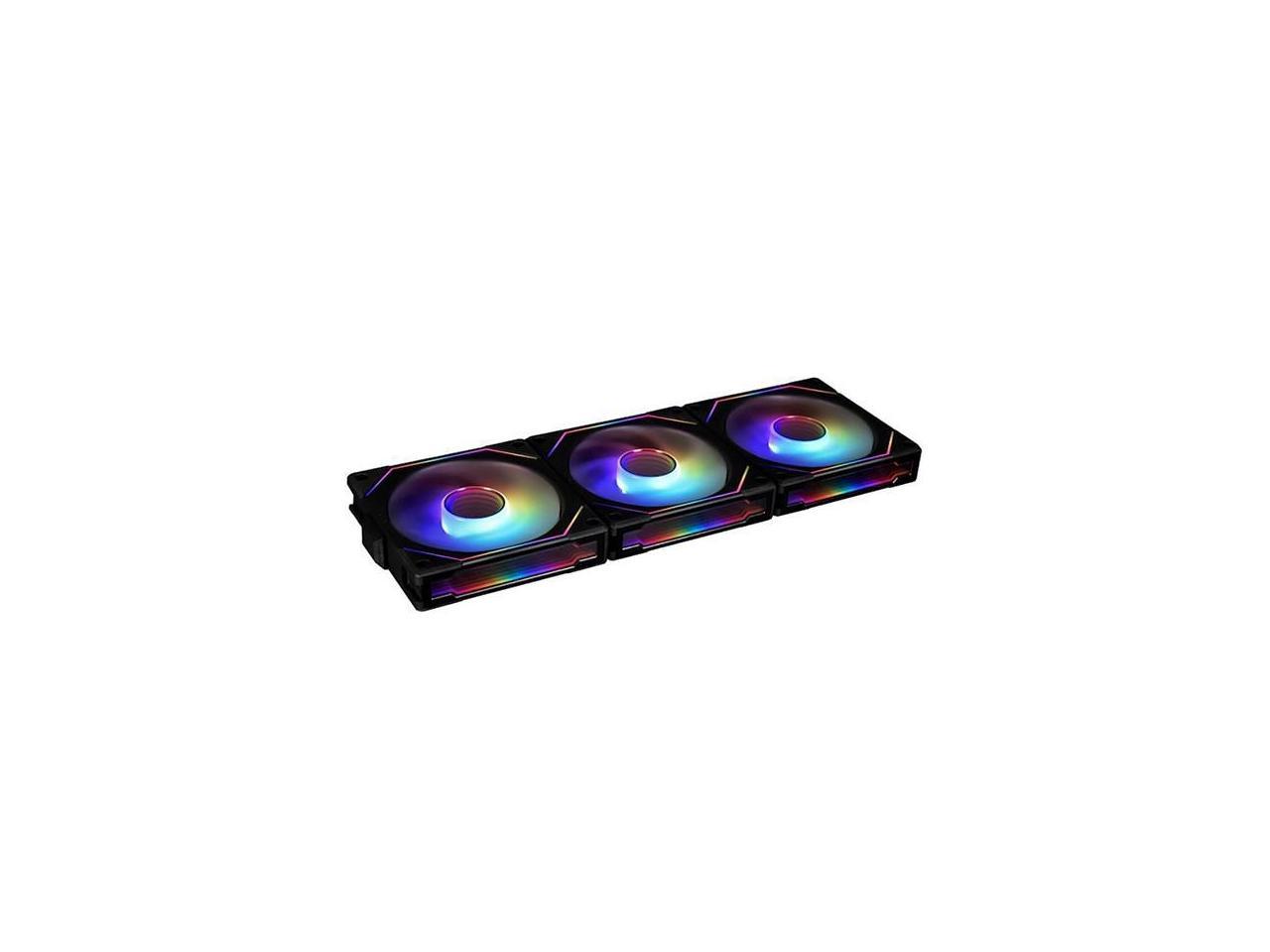 LIAN LI UNI FAN SL INFINITY 120 RGB BLACK  3 PCS PACK -UF-SLIN120-3B  ( L Connect 3.0 Controller included) 3