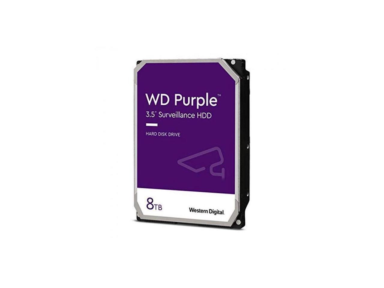 WD Purple WD84PURZ 8TB 5640 RPM 128MB Cache SATA 6.0Gb/s 3.5" Internal Hard Drive Bare Drive 1