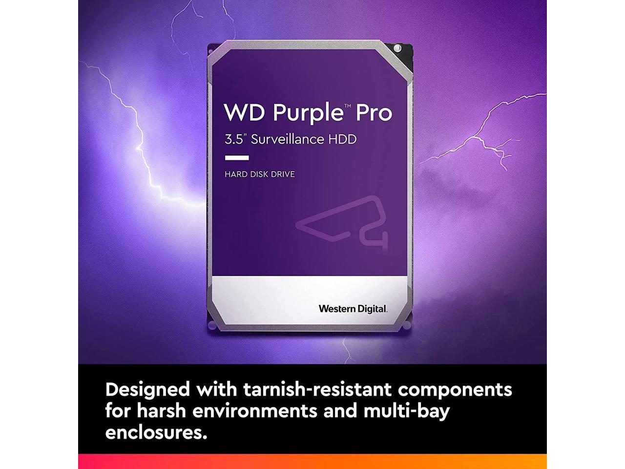 WD Purple Pro WD8001PURP 8TB 7200 RPM 256MB Cache SATA 6.0Gb/s 3.5" Hard Drives 2