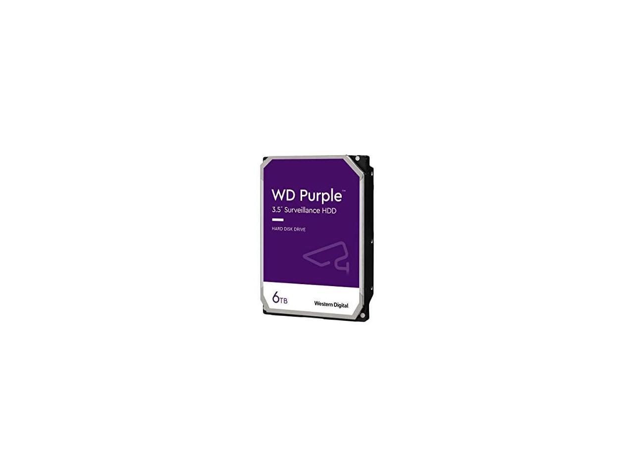 WD Purple 6TB 3.5" SATA Internal Hard Disk Drive WD64PURZ 1