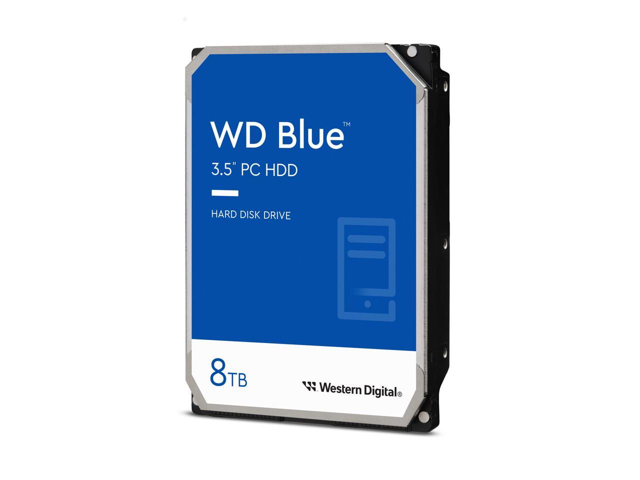 WD Blue 8TB Desktop Hard Disk Drive - 5640 RPM SATA 6Gb/s 256MB Cache 3.5 Inch - WD80EAAZ 2