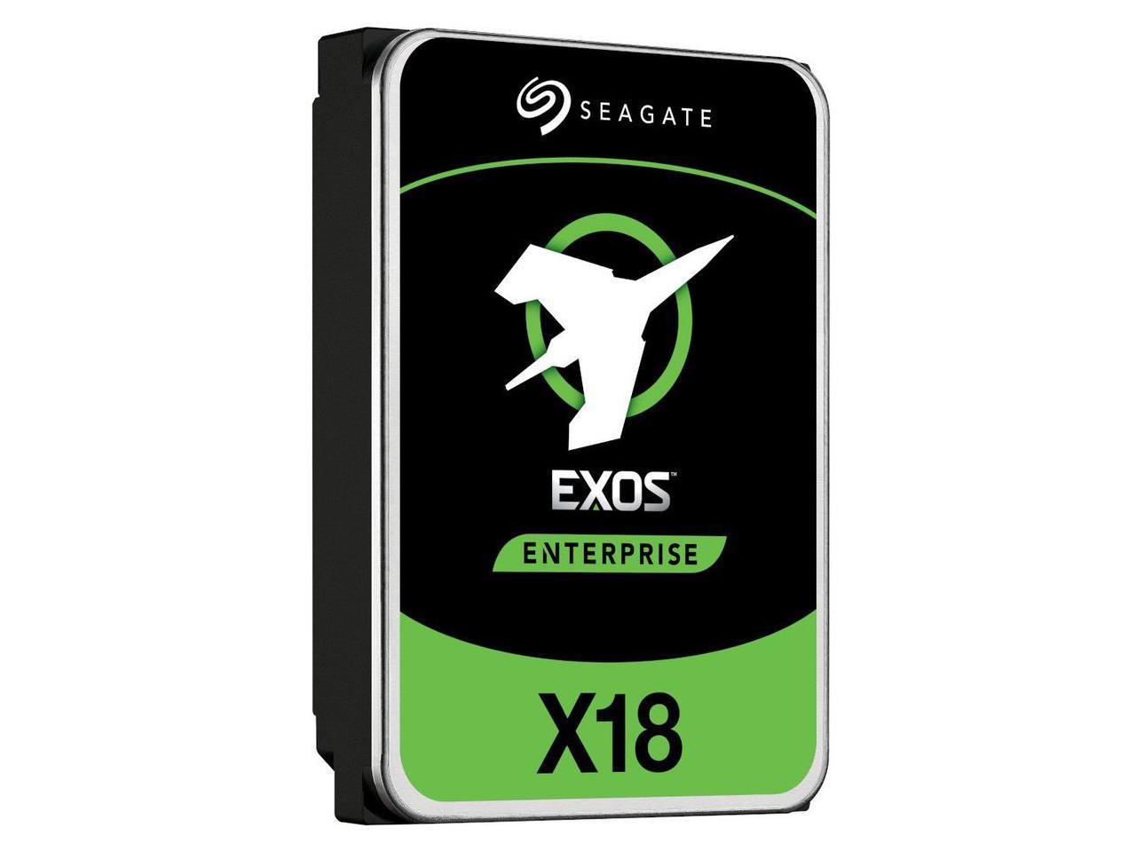 Seagate Exos X18 ST10000NM013G 10 TB Hard Drive - 3.5" Internal - SAS (12Gb/s SAS) - Conventional Magnetic Recording (CMR) Method - Video Surveillance System, Storage System Device Supported - 72 2