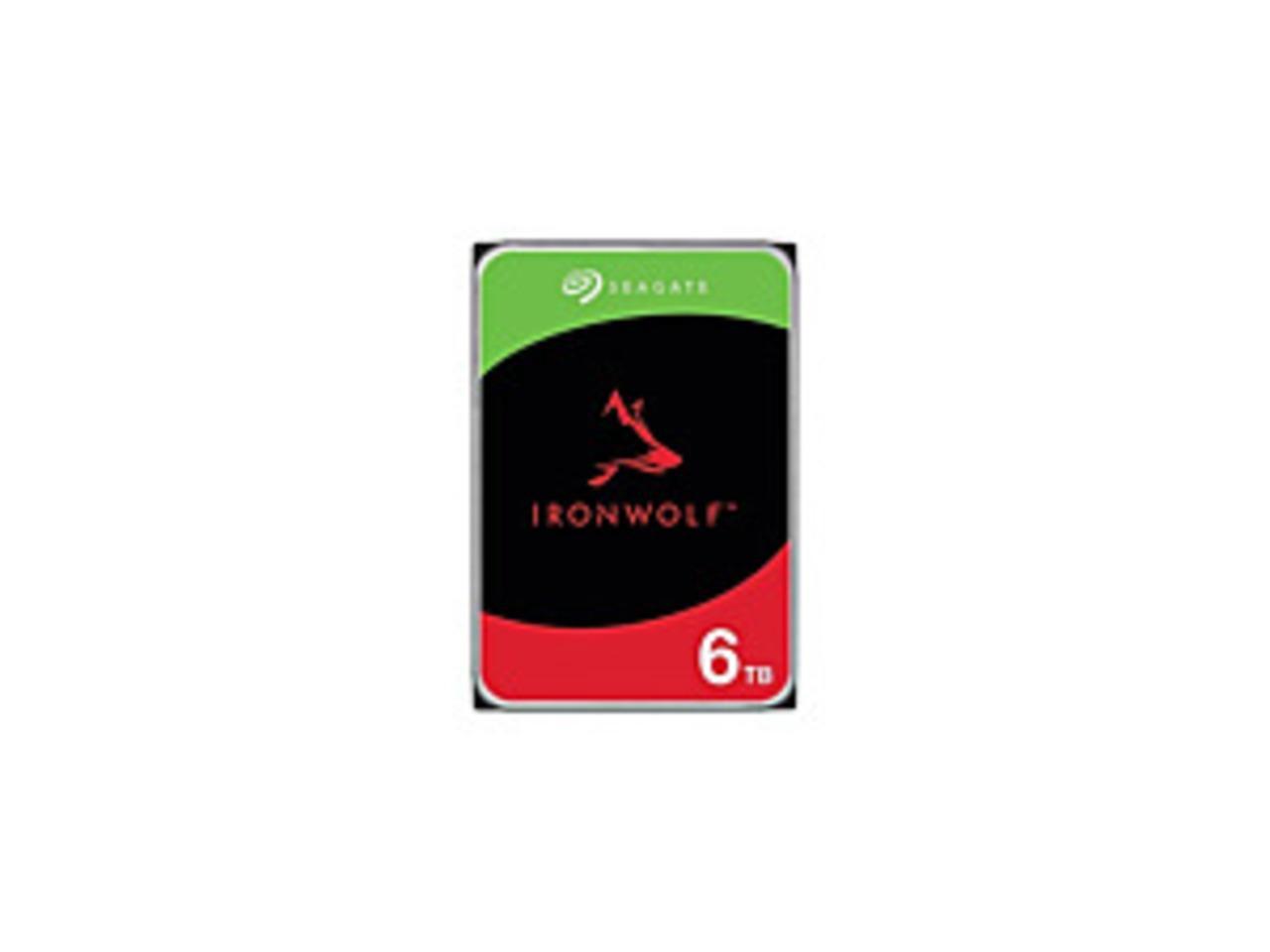 Seagate IronWolf ST6000VN006 6 TB Hard Drive - 3.5" Internal - SATA (SATA/600) - Server, Desktop PC, Workstation Device Supported - 5400rpm 1