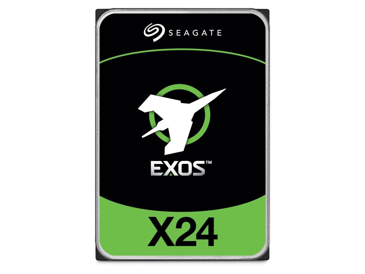 Seagate Exos X24 ST24000NM007H 24 TB Hard Drive - 3.5" Internal - SAS (12Gb/s SAS) - Conventional Magnetic Recording (CMR) Method - Storage Array Device Supported - 7200rpm - 5 Year Warranty 3