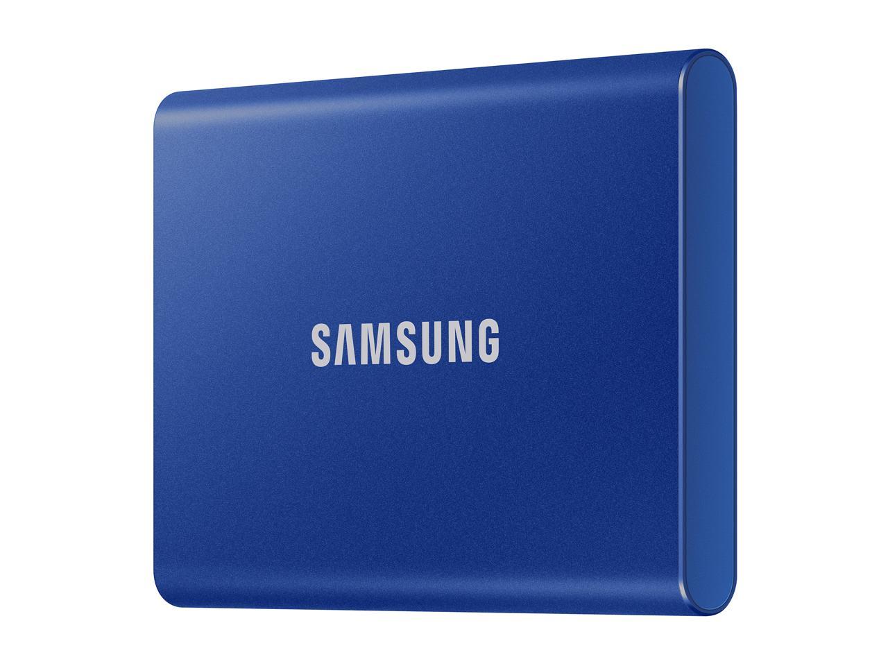 SAMSUNG T7 Portable SSD 2TB  - Up to 1050 MB/s - USB 3.2 Gen 2 External Solid State Drive, Blue (MU-PC2T0H/AM) 3