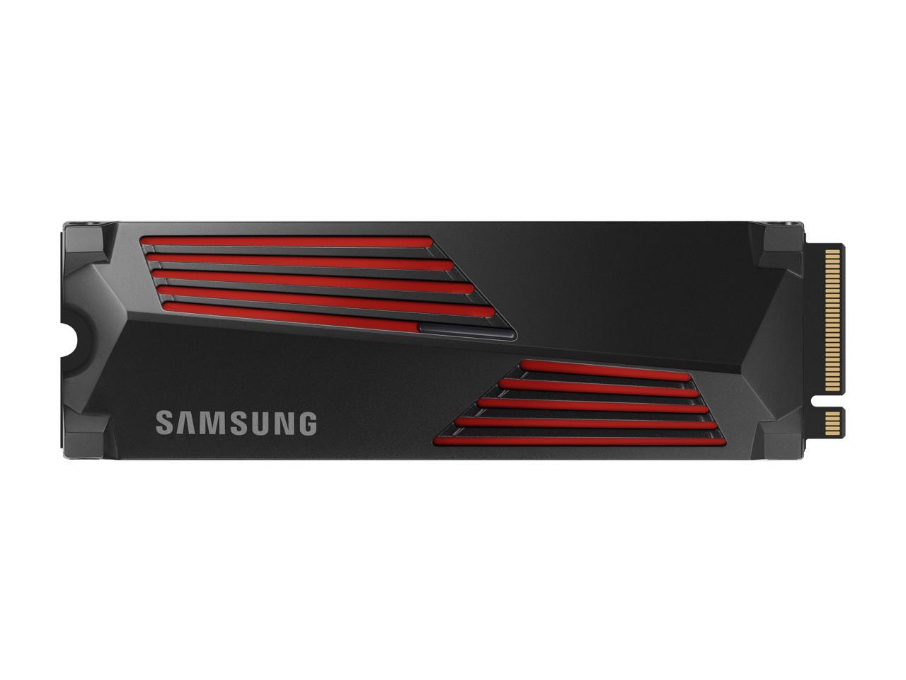 SAMSUNG SSD 990 PRO with Heatsink 1TB, PCIe 4.0, Sew. Read Speeds Up-to 7,450MB/s, Compatible with PlayStation®5 (MZ-V9P1T0CW) 1