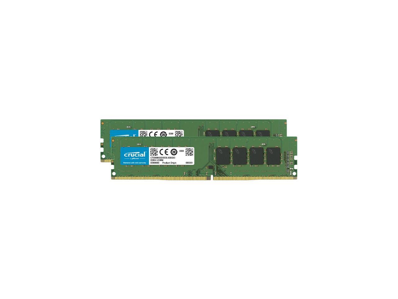 Crucial 64GB Kit (32GBx2) DDR4 3200 MT/s CL22 DIMM 288-Pin Memory - CT2K32G4DFD832A 1