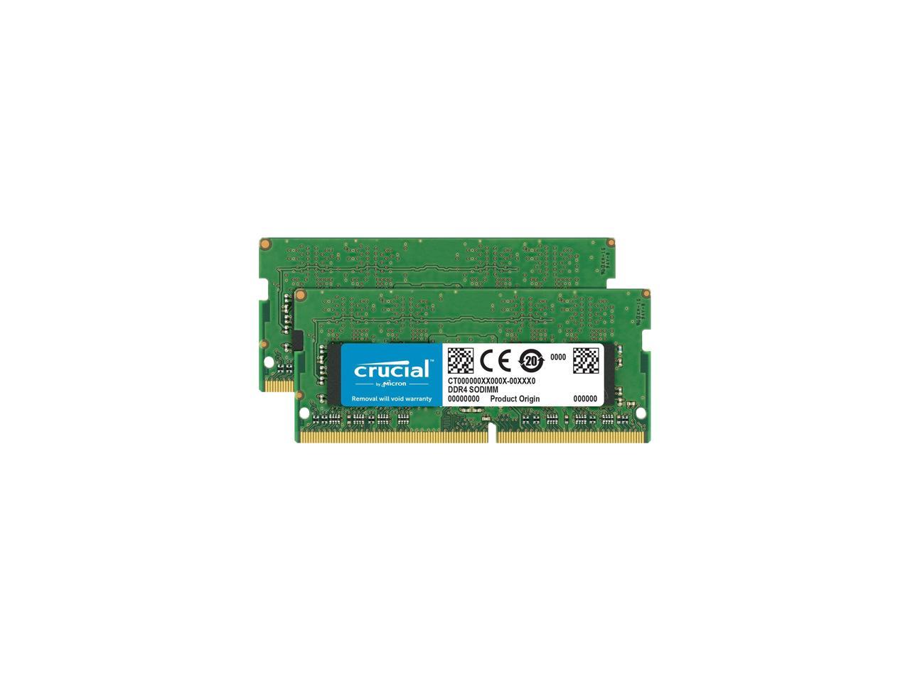 Crucial 64GB Kit (32GBx2) DDR4 3200 MT/s CL22 SODIMM 260-Pin Memory - CT2K32G4SFD832A 2