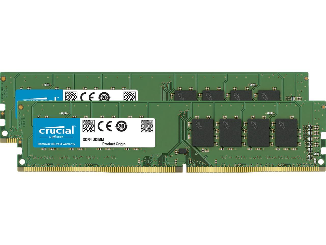 Crucial 16GB (2 x 8GB) DDR4 3200 (PC4 25600) Desktop Memory Model CT2K8G4DFRA32A 1