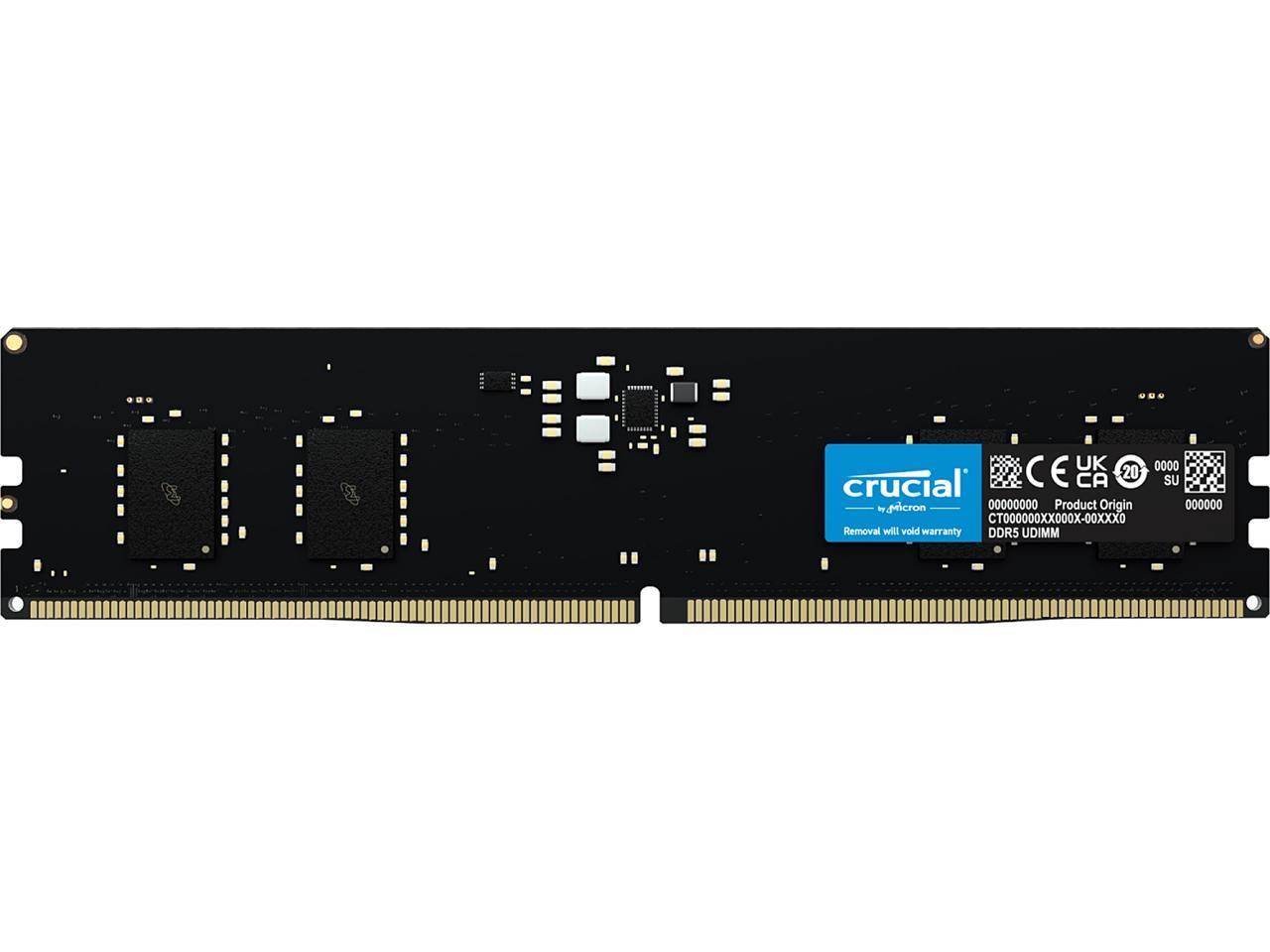 Crucial 8GB DDR5 4800 (PC5 38400) Desktop Memory Model CT8G48C40U5 1