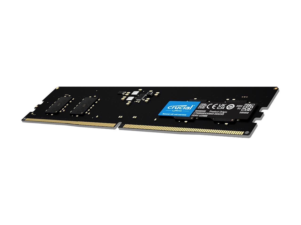 Crucial 8GB DDR5 4800 (PC5 38400) Desktop Memory Model CT8G48C40U5 2