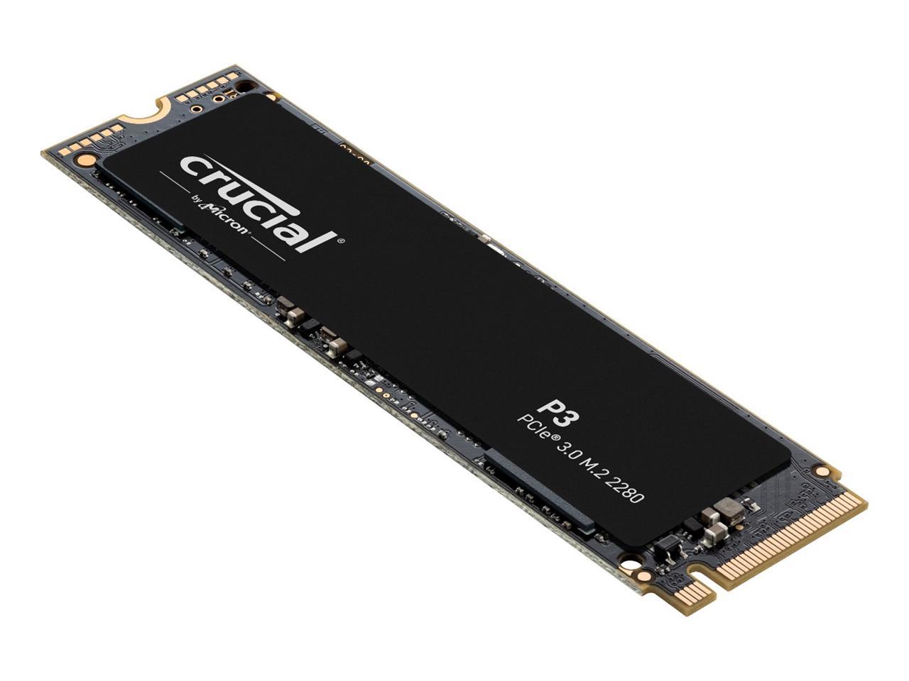 Crucial P3 500GB PCIe 3.0 3D NAND NVMe M.2 SSD, up to 3500MB/s - CT500P3SSD8 2