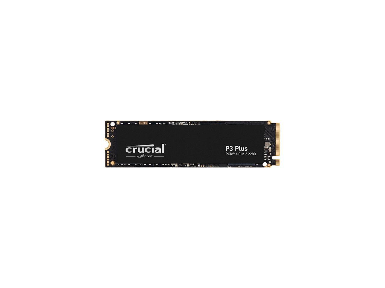 Crucial P3 Plus 2TB PCIe 4.0 3D NAND NVMe M.2 SSD, up to 5000MB/s - CT2000P3PSSD8 1