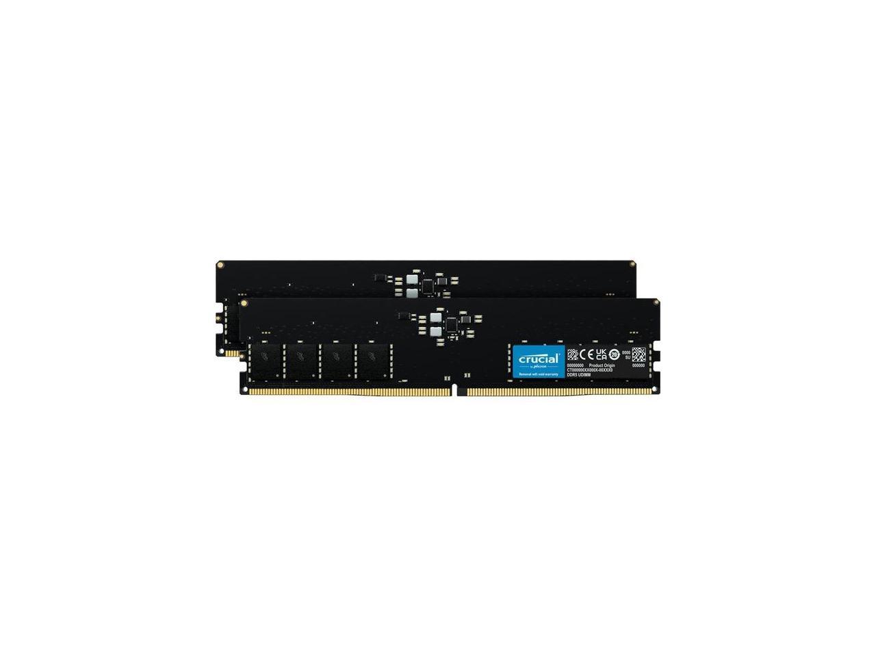 Crucial 32GB (2 x 16GB) 288-Pin PC RAM DDR5 5200 (PC5 41600) Desktop Memory Model CT2K16G52C42U5 1