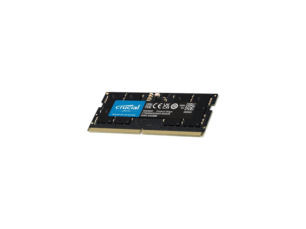 Crucial 32GB 262-Pin DDR5 SO-DIMM DDR5 5600 Laptop Memory Model CT32G56C46S5 5