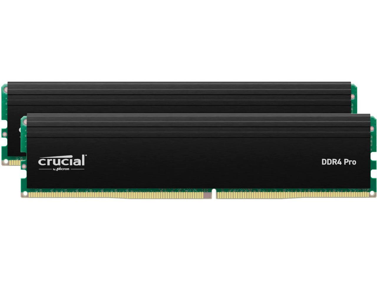 Crucial Pro 32GB (2 x 16GB) 288-Pin PC RAM DDR4 3200 (PC4 25600) Desktop Memory Model CP2K16G4DFRA32A 1