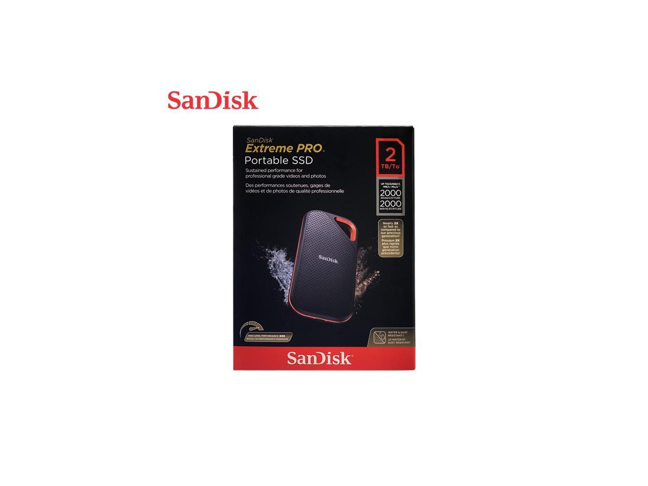 SanDisk 2TB Extreme PRO Portable SSD - Up to 2000MB/s - USB-C, USB 3.2 Gen 2x2 - External Solid State Drive - SDSSDE81-2T00-G25 5