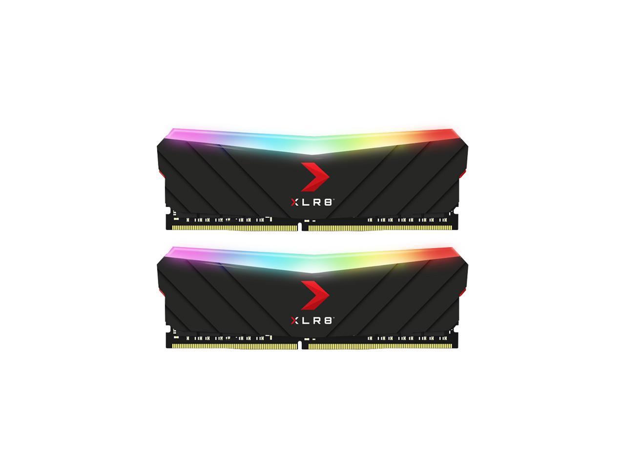 PNY XLR8 Gaming EPIC-X RGB 16GB (2 x 8GB) 288-Pin PC RAM DDR4 3600 (PC4 28800) Desktop Memory Model MD16GK2D4360018XRGB 1