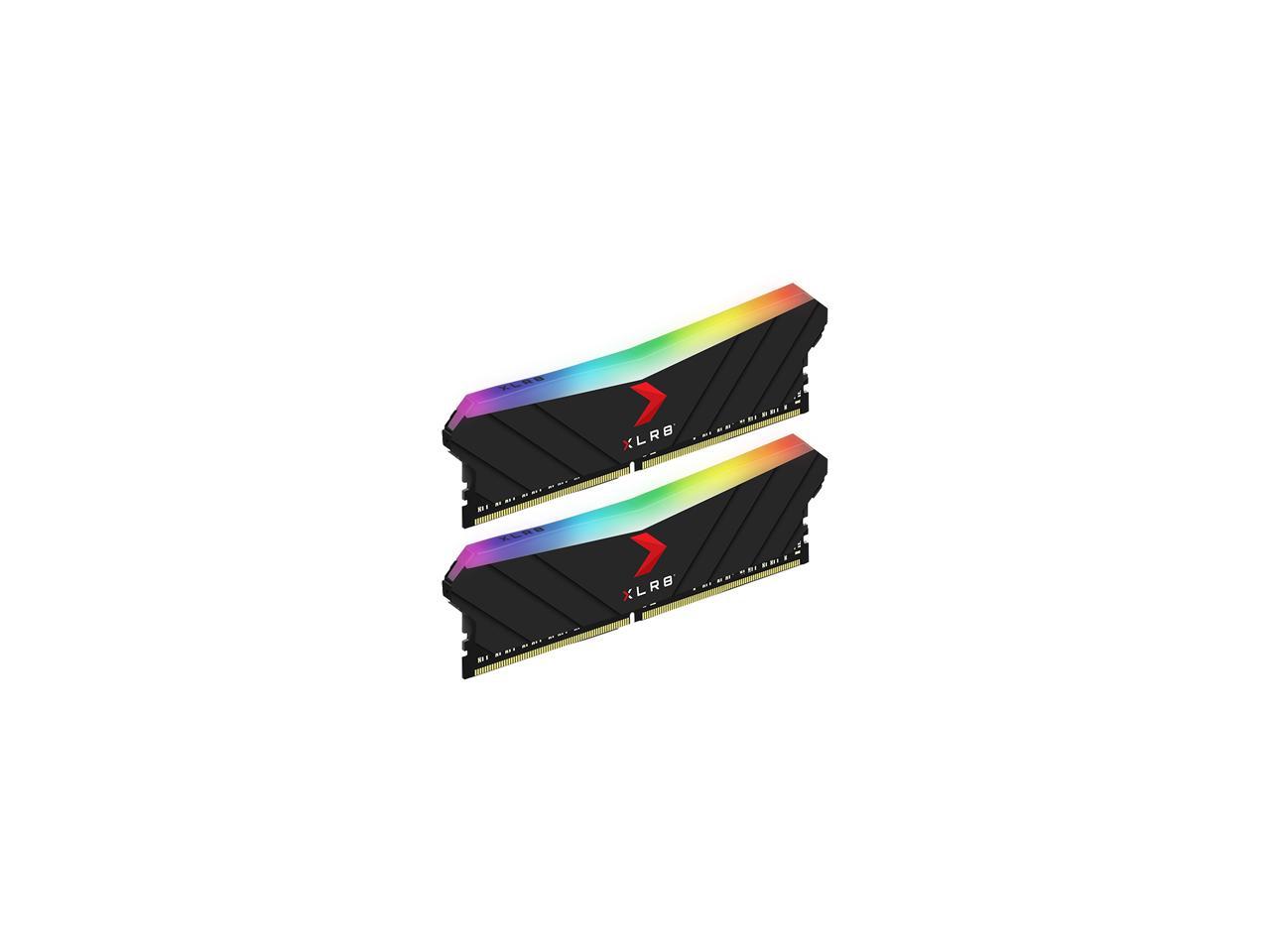 PNY XLR8 Gaming EPIC-X RGB 16GB (2 x 8GB) 288-Pin PC RAM DDR4 3600 (PC4 28800) Desktop Memory Model MD16GK2D4360018XRGB 2