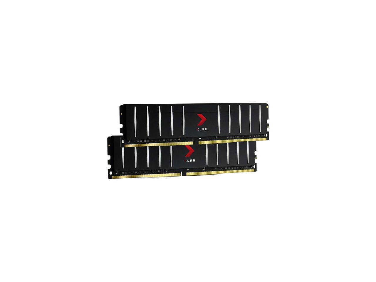 PNY XLR8 Low Profile 16GB (2 x 8GB) 288-Pin PC RAM DDR4 3200 (PC4 25600) Memory (Desktop Memory) Model MD32GK2D4320016LP 2