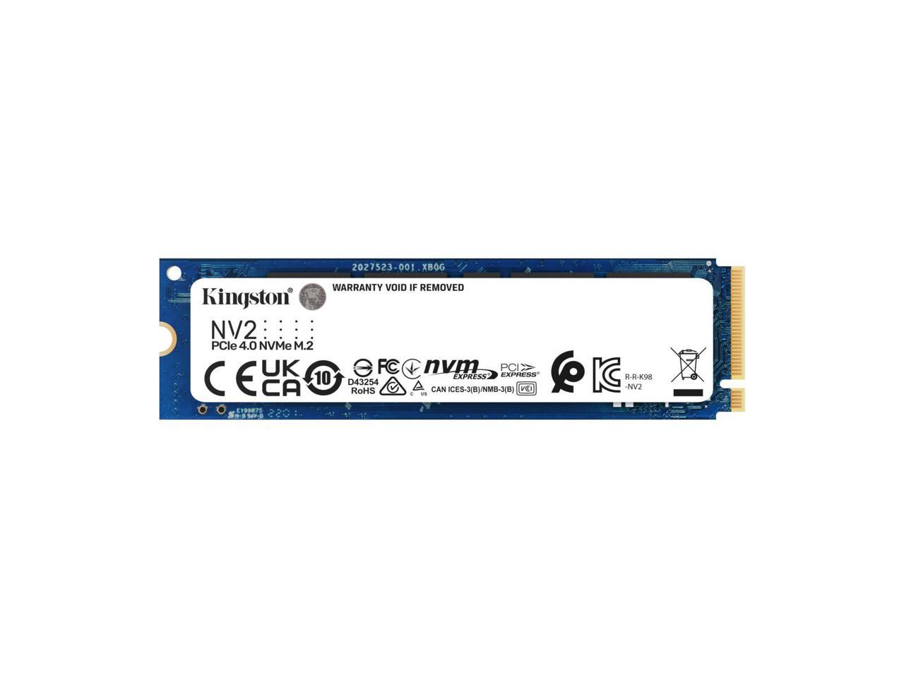 Kingston NV2 1TB M.2 2280 NVMe PCIe Internal SSD Up to 3500 MB/s SNV2S/1000G 1