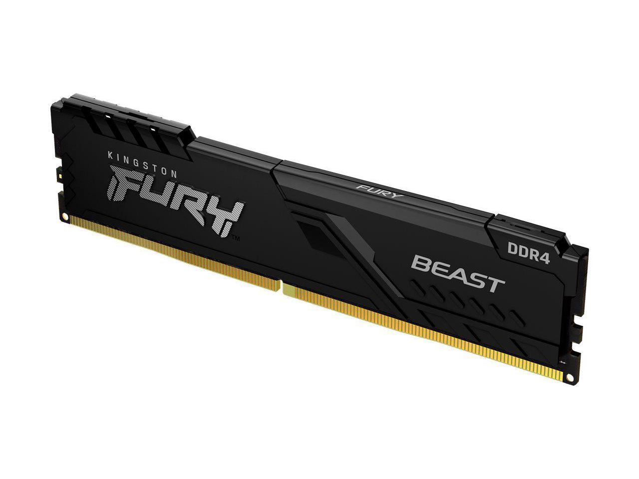 Kingston FURY Beast 16GB (2 x 8GB) 288-Pin PC RAM DDR4 3200 (PC4 25600) Memory (Desktop Memory) Model KF432C16BBK2/16 2