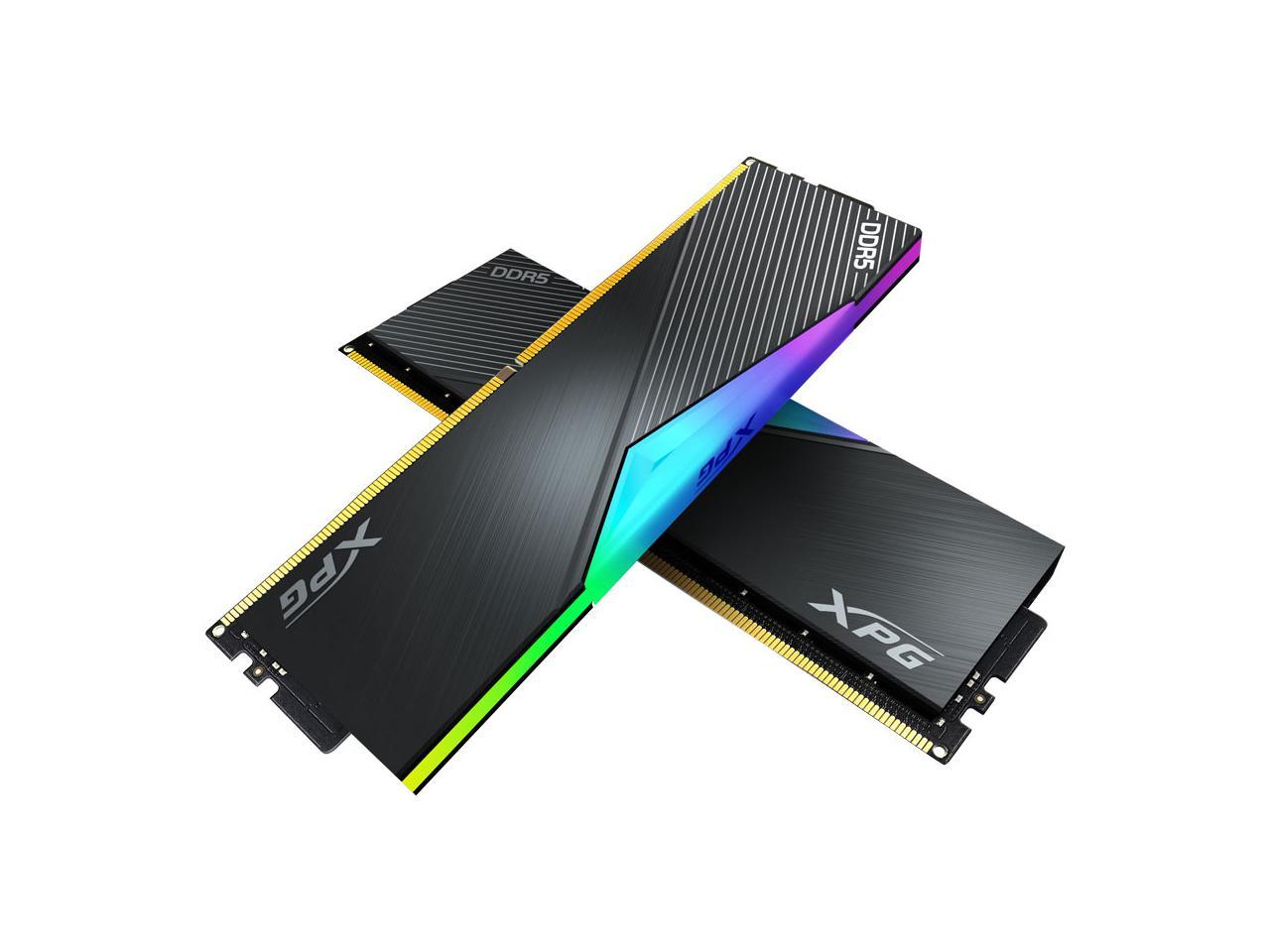 XPG LANCER RGB 32GB (2 x 16GB) 288-Pin PC RAM DDR5 6000 (PC5 48000) Desktop Memory Model AX5U6000C3016G-DTLABRBK 1