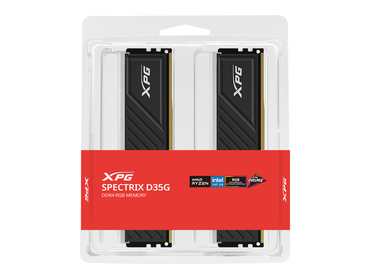 XPG GAMMIX D35 16GB (2 x 8GB) 288-Pin PC RAM DDR4 3200 (PC4 25600) Memory (Desktop Memory) Model AX4U32008G16A-DTBKD35 4