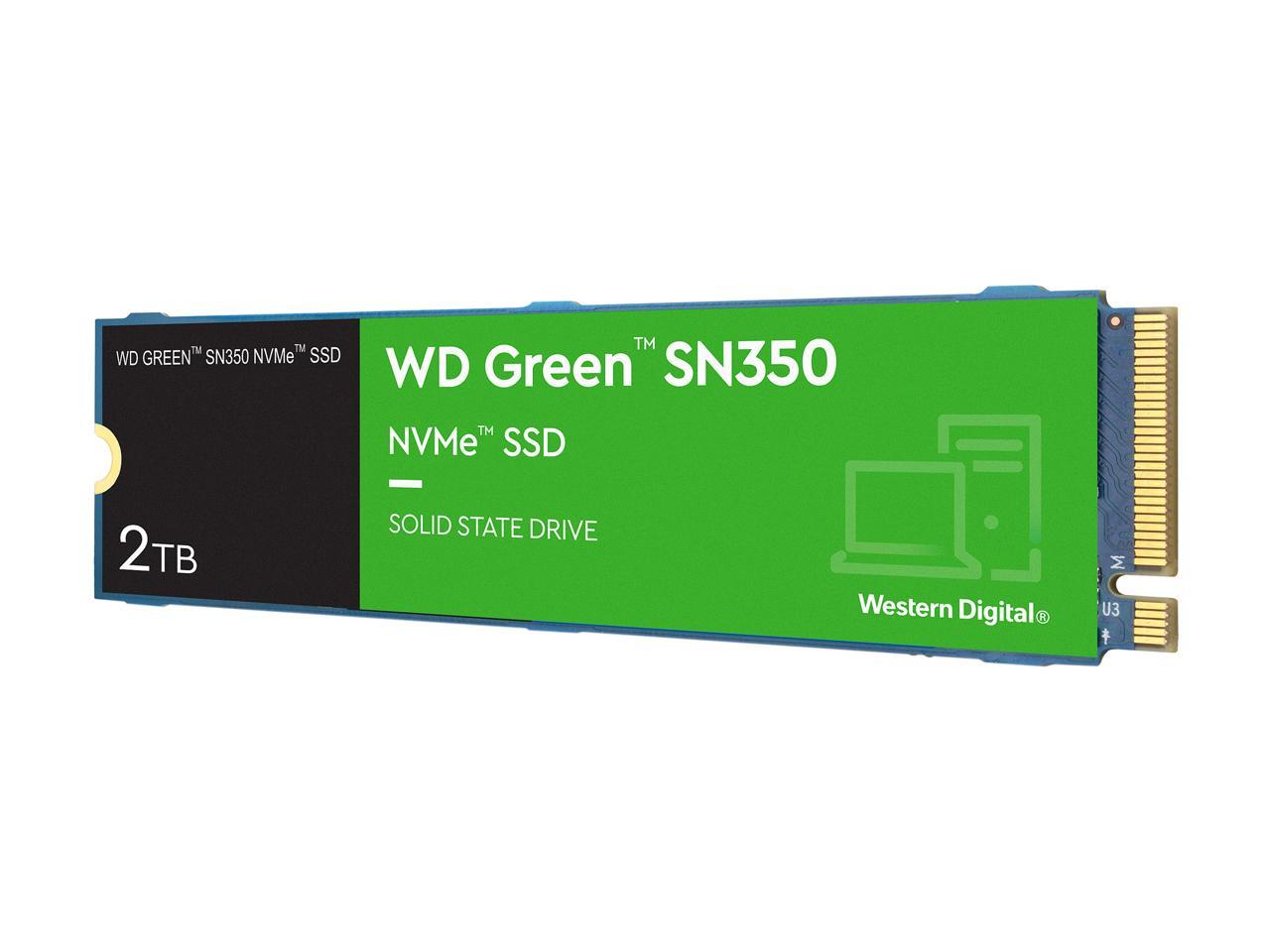 Western Digital WD Green SN350 NVMe M.2 2280 2TB PCI-Express 3.0 x4 Internal Solid State Drive (SSD) WDS200T3G0C 2