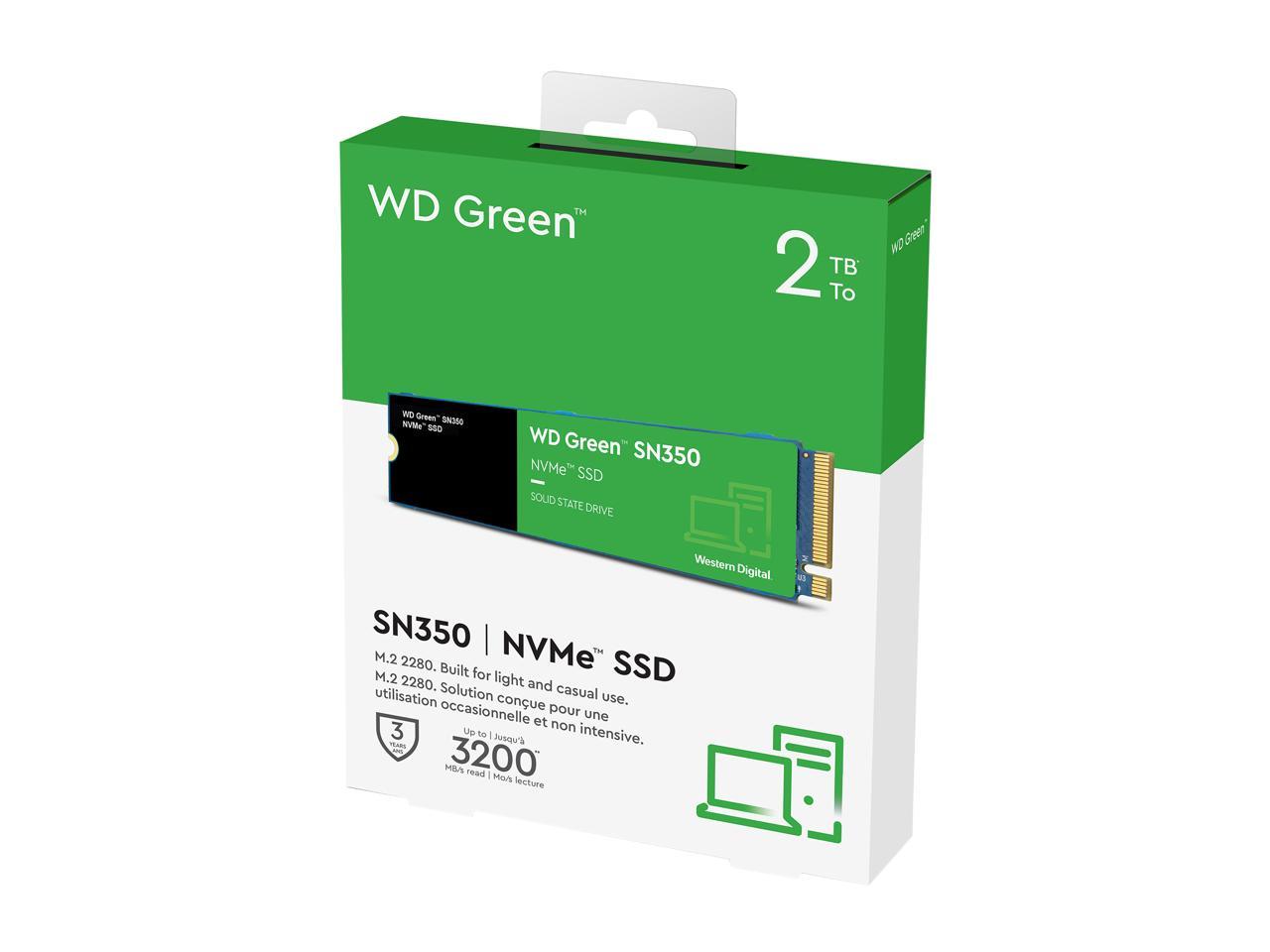 Western Digital WD Green SN350 NVMe M.2 2280 2TB PCI-Express 3.0 x4 Internal Solid State Drive (SSD) WDS200T3G0C 4