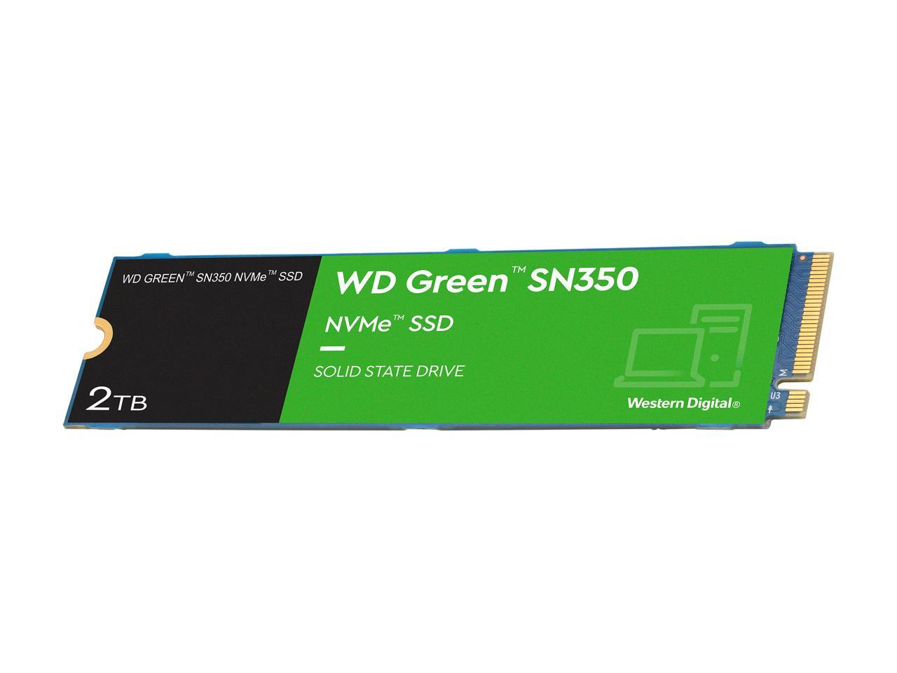 Western Digital WD Green SN350 NVMe M.2 2280 2TB PCI-Express 3.0 x4 Internal Solid State Drive (SSD) WDS200T3G0C 3