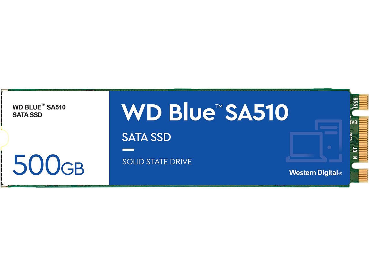 WD Blue 500GB SA510 M.2 Internal Solid State Drive SSD - WDS500G3B0B 1