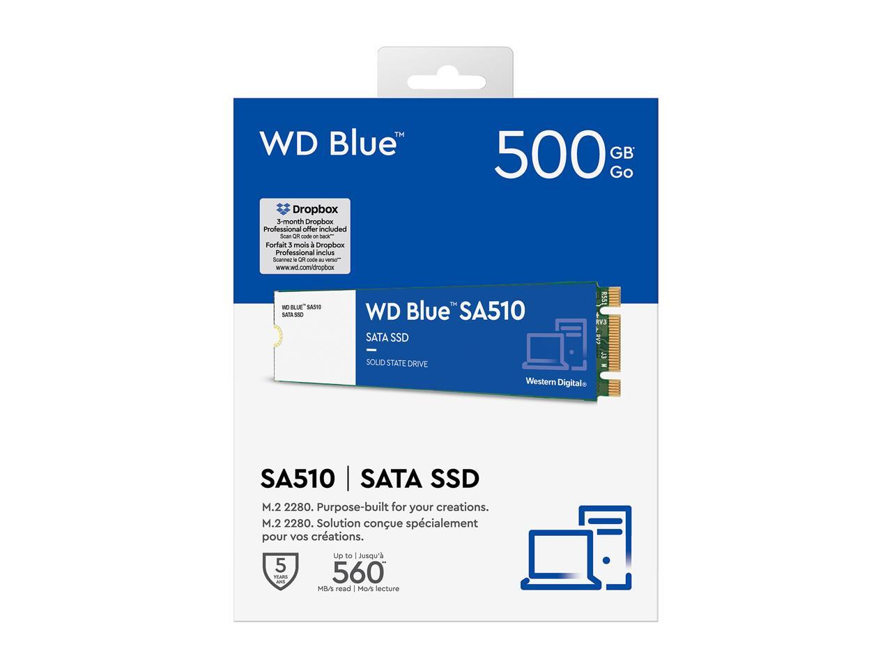 WD Blue 500GB SA510 M.2 Internal Solid State Drive SSD - WDS500G3B0B 4