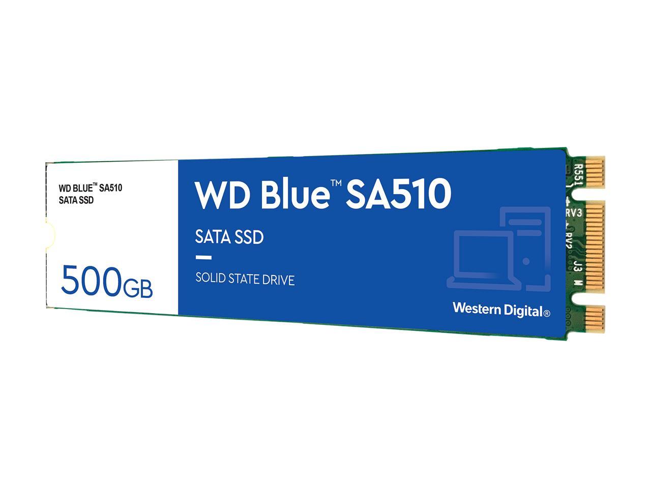 WD Blue 500GB SA510 M.2 Internal Solid State Drive SSD - WDS500G3B0B 3