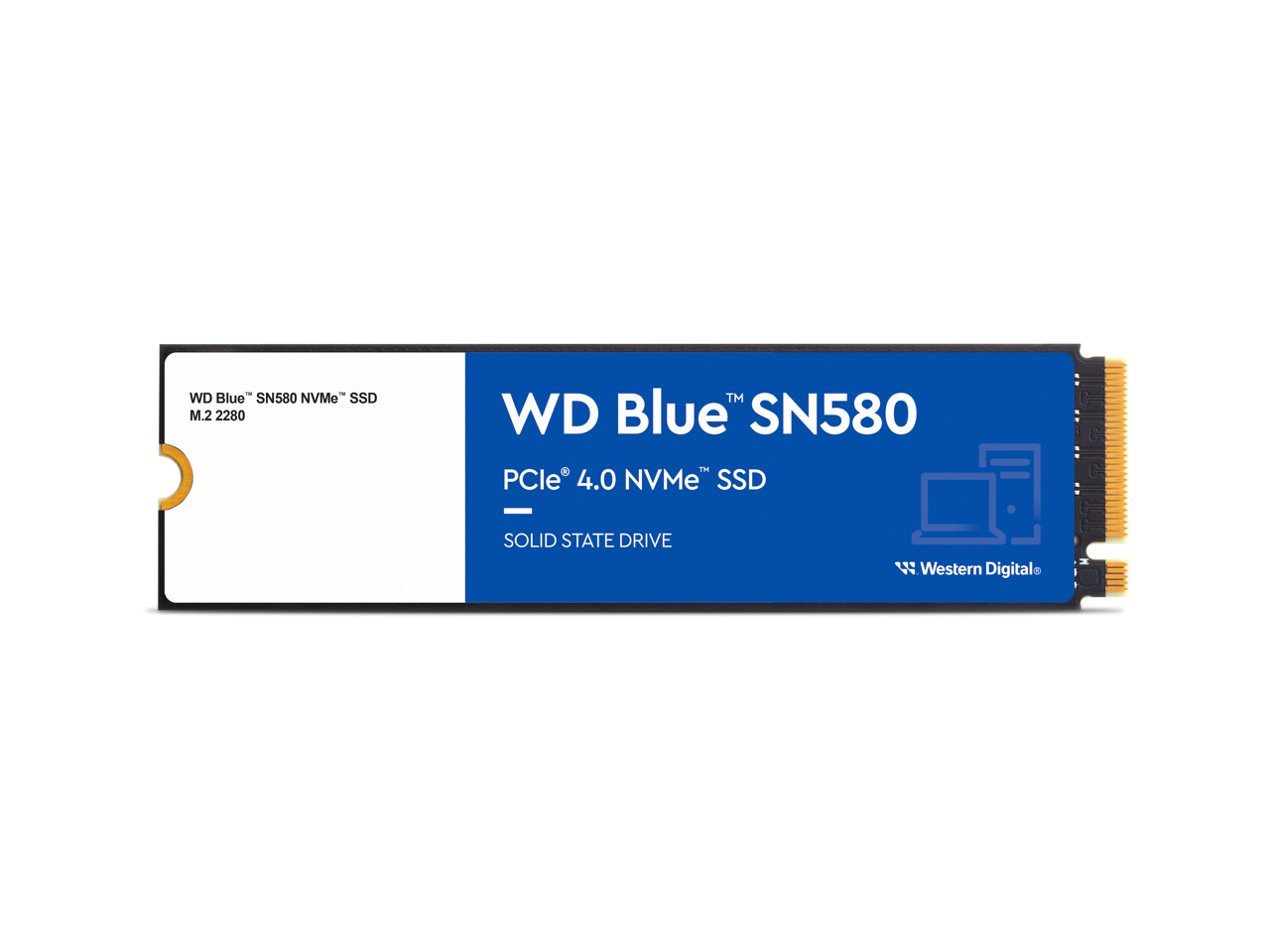 Western Digital WD_Blue SN580 M.2 2280 2TB PCI-Express 4.0 x4 TLC Internal Solid State Drive (SSD) WDS200T3B0E 1