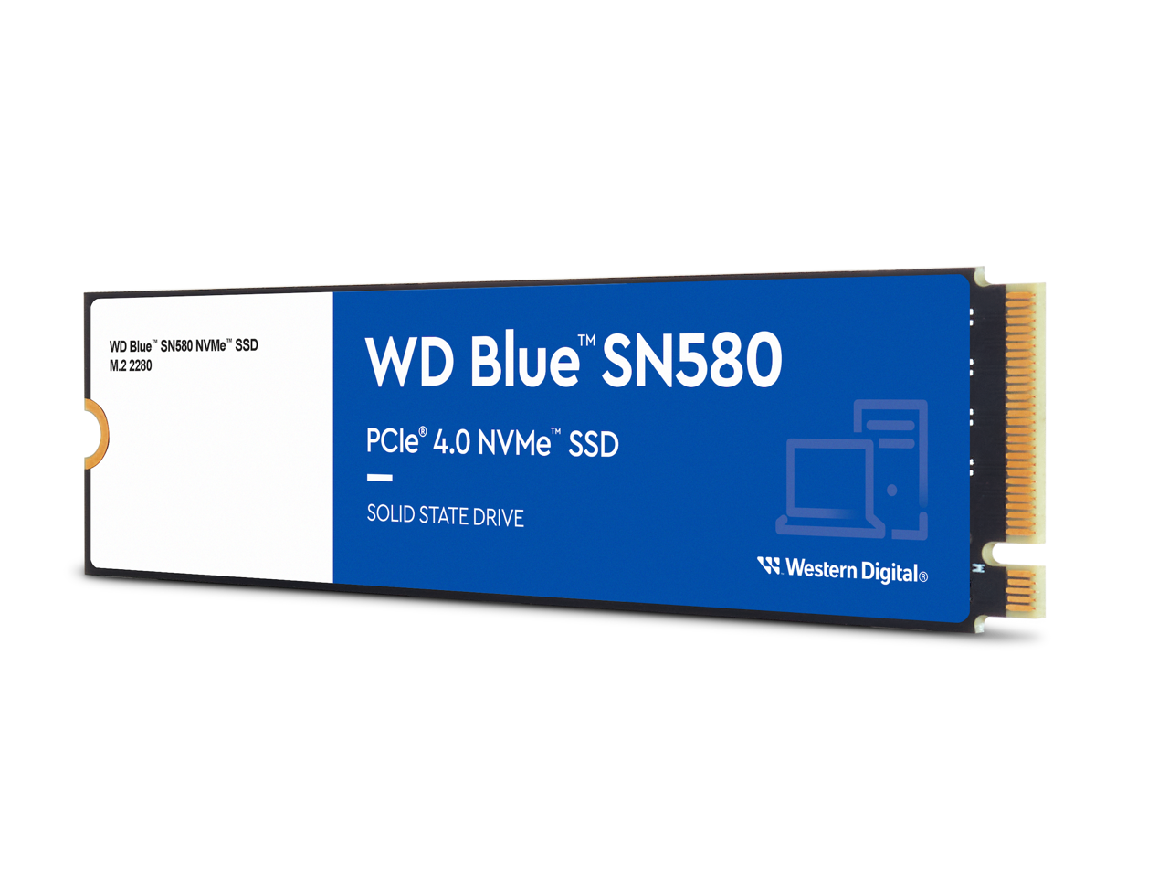 Western Digital WD_Blue SN580 M.2 2280 2TB PCI-Express 4.0 x4 TLC Internal Solid State Drive (SSD) WDS200T3B0E 2