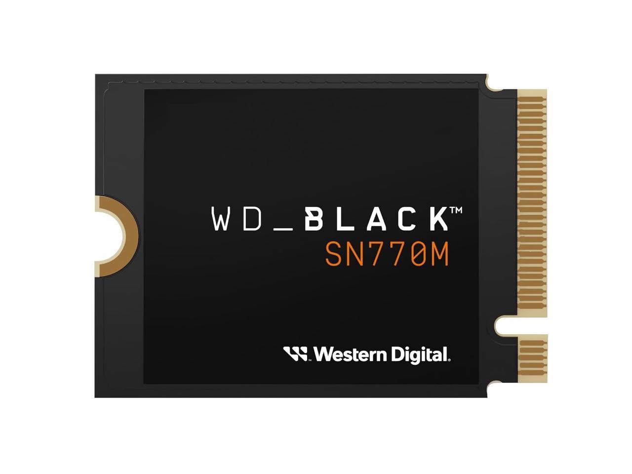 WD_BLACK 500GB SN770M M.2 2230 NVMe SSD for Handheld Gaming Devices, Speeds up to 5,000MB/s, TLC 3D NAND, Great for Steam Deck and Microsoft Surface - WDBDNH5000ABK-WRSN 1