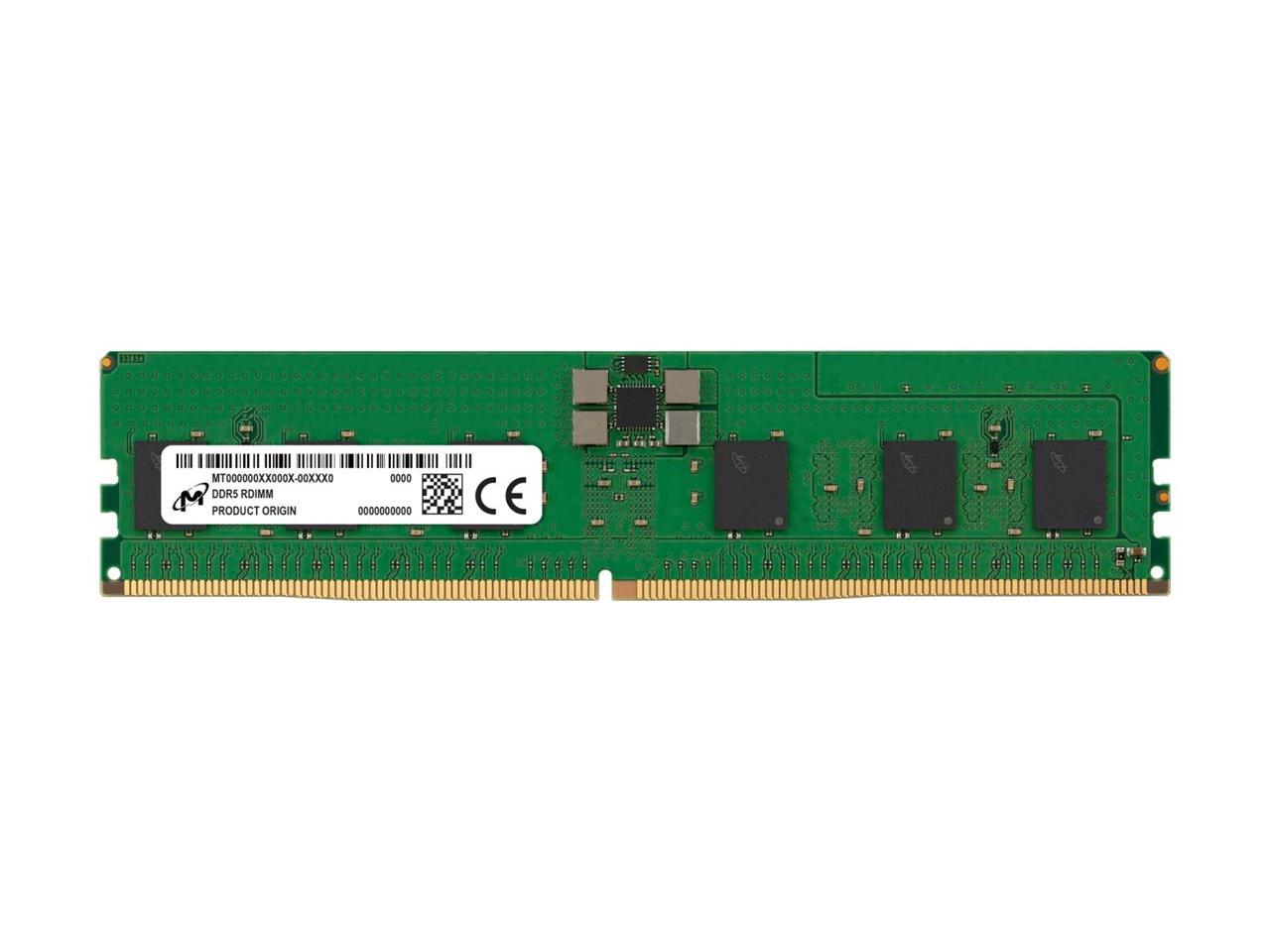 Micron 16GB DDR5-5600 RDIMM 1Rx8 PC5-44800 CL46 1.1V/(12V ext) ECC [Y52K-16Gb] (Single) 1