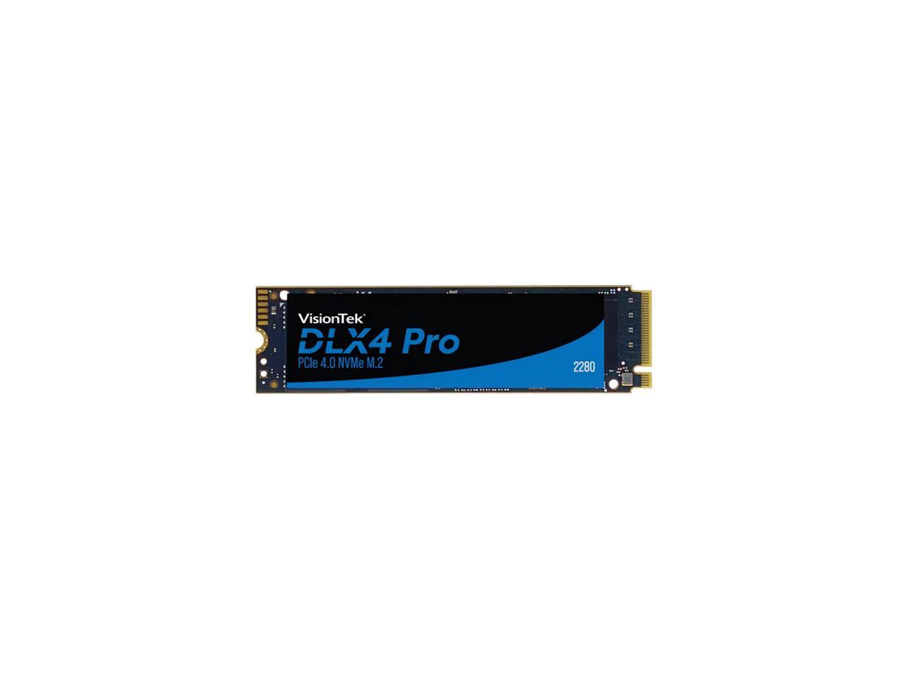 VisionTek DLX4 Pro M.2 2280 4TB PCI-Express 4.0 x4 3D NAND External Solid State Drive (SSD) 2280 (NVMe) 1