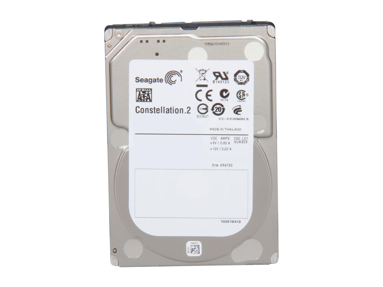 Seagate Constellation.2 ST91000640NS 1TB 7200 RPM 64MB Cache SATA 6.0Gb/s 2.5" Enterprise-class Internal Hard Drive Bare Drive 2