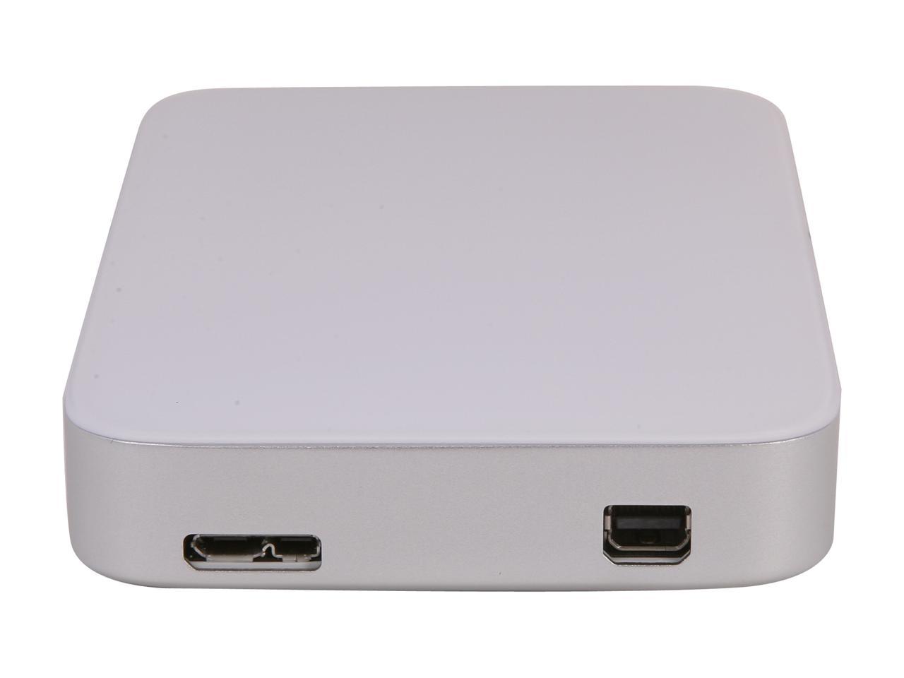 BUFFALO 1TB MiniStation Thunderbolt Portable Hard Drive USB 3.0 / Thunderbolt 10Gbps Model HD-PA1.0TU3 5