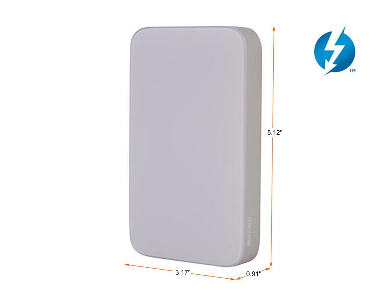 BUFFALO 1TB MiniStation Thunderbolt Portable Hard Drive USB 3.0 / Thunderbolt 10Gbps Model HD-PA1.0TU3 2