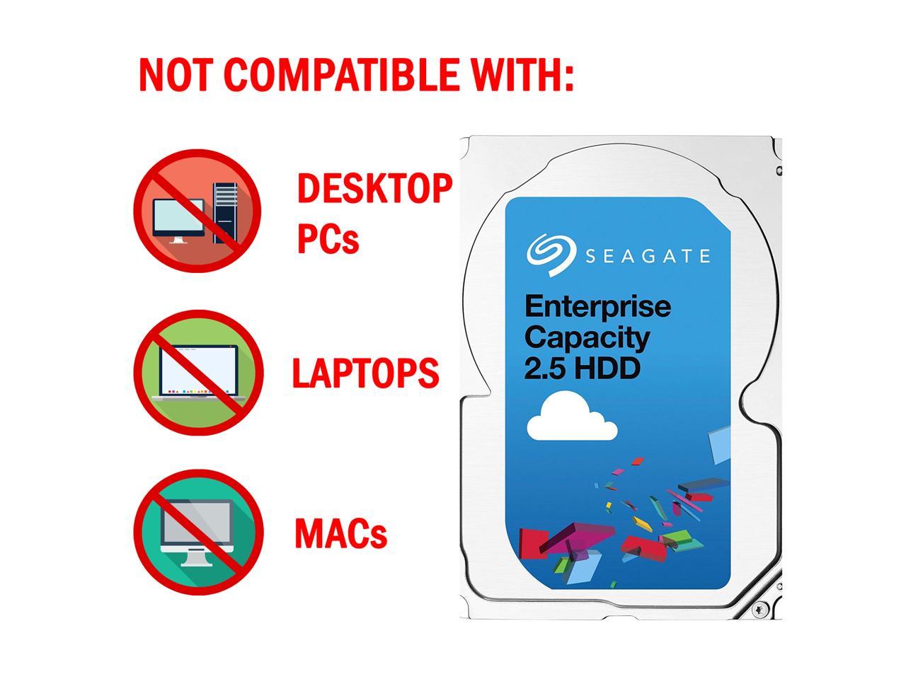 Seagate 1TB Enterprise Capacity 2.5 Internal Hard Disk Drive SAS 12Gb/s 7200 RPM 128MB Cache Model ST1000NX0453 2