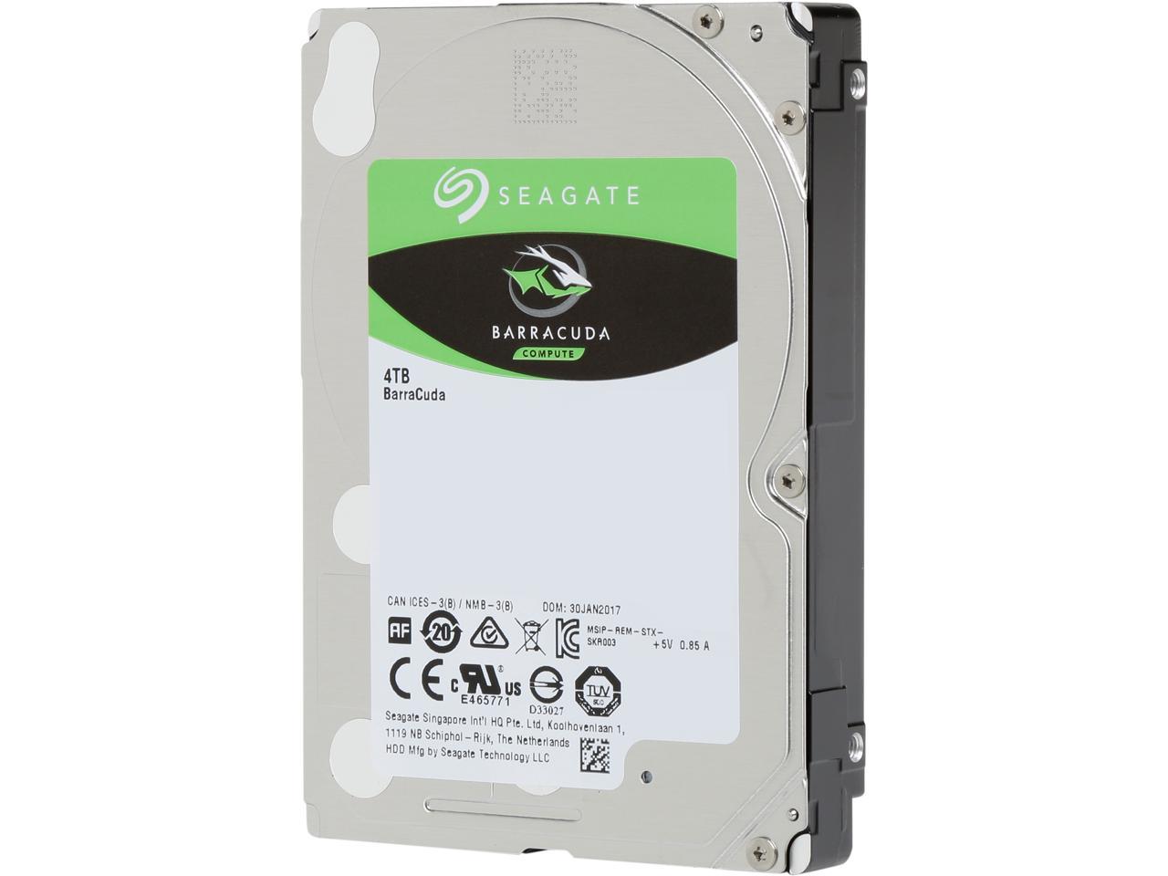 Seagate 4TB BarraCuda 5400 RPM 128MB Cache SATA 6.0Gb/s 2.5" 15mm Laptop Internal Hard Drive ST4000LM024 2