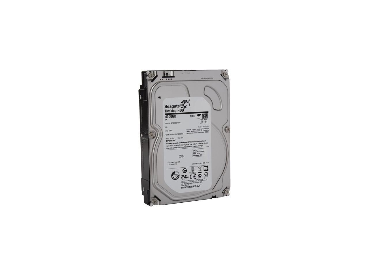 Seagate Desktop HDD ST4000DM000 4TB 5900 RPM 64MB Cache SATA 3.0Gb/s 3.5" Internal Hard Drive 1