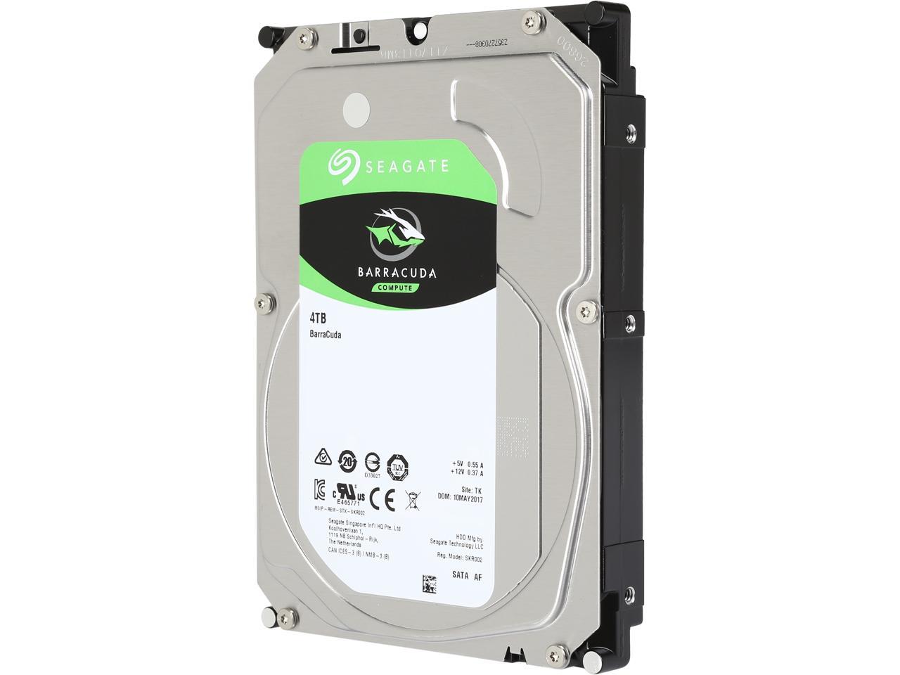 Seagate BarraCuda ST4000DM004 4TB 5400 RPM 256MB Cache SATA 6.0Gb/s 3.5" Hard Drives Bare Drive - OEM 2