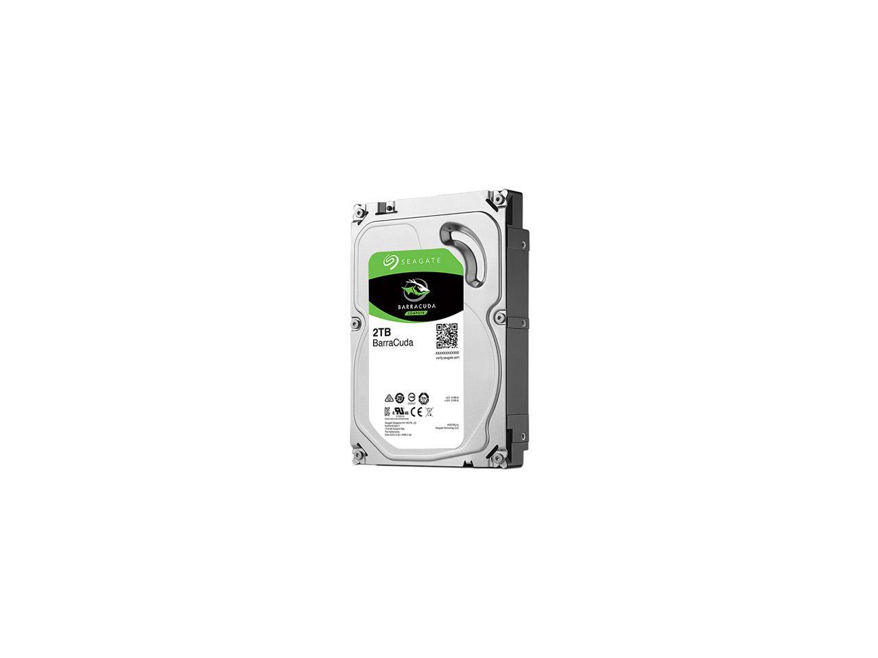 Seagate BarraCuda ST2000DM008 2TB 7200 RPM 256MB Cache SATA 6.0Gb/s 3.5" Hard Drive Bare Drive 2